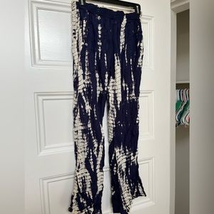 Tie dye flowy pants